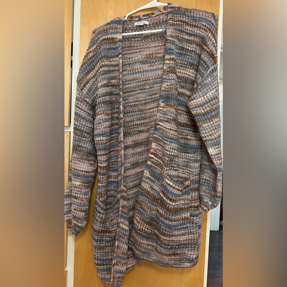American Eagle Outfitters Multicolor Knit Cardigan (Cotton Candy Colors)